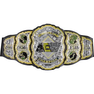 Cinturones de campeonato AEW Rol Play de diseño auténtico con aleación de cuero personalizada Cinturón de marcha unisex Cinturones de título de Campeonato - Product Image 1