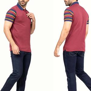 Camiseta de Lona Sólida para Hombre, Transpirable, de Secado Rápido, de Poliéster y Algodón, Manga Corta, para Verano - Product Image 5