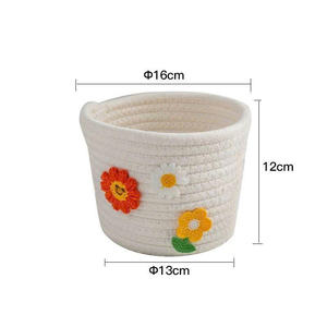 Cesta de almacenamiento de cocina colorida con algodón para pan o caja de regalo, accesorios de cocina multifuncionales - Product Image 3