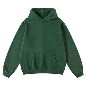 เสื้อมีฮู้ดผ้าหนาไม่มีลาย500 GSM สำหรับใส่ในฤดูหนาวโลโก้ได้ตามต้องการ - Product Image 1