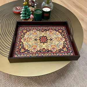 Bandeja de Servicio de Diseño con Recubrimiento de Esmalte de Madera MDF, Bandeja de Mesa de Alta Calidad para Hoteles y Restaurantes - Product Image 1