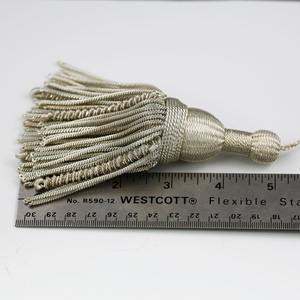 Cordones Personalizables de Poliéster Metálico con Borla y Logotipo, Uniformes para Exteriores, Flecos Plateados, Cordones de Alta Calidad al por Mayor - Product Image 3