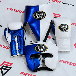 Premium Quality No Boxing No Life Pink White Professional Boxing Sparring Set For Training Wholesale Mixed Martial Arts Kit - Product Image 3