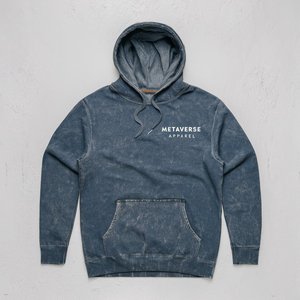 Populaire bouffée pierre lavage coton mélangé polaire thermique hommes à capuche lavage acide pull coton à capuche soleil délavé Vintage sweats à capuche - Product Image 5