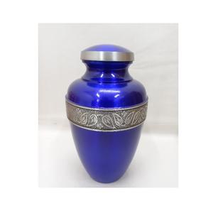 Urna de cremación de Metal personalizable europea de gran capacidad, urna para adultos hecha a mano para cenizas humanas, exhibición funeraria conmemorativa decorativa - Product Image 5