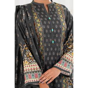 Conjunto de traje de jardín sin coser de 3 piezas gris para mujer - Product Image 1