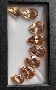 ลูกพีชธรรมชาติ Morganite เหลี่ยมเพชรพลอยตัดอัญมณี Loupe รูปแบบที่สะอาด - Product Image 3