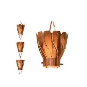 Chaîne de pluie en métal de forme personnalisée en fer épais fait à la main pour chaîne de pluie suspendue décorative extérieure - Product Image 3