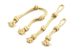 Natural Hemp Rope Dog Chew <b>Toy</b> with Handle Durable <b>Interactive</b> Indoor <b>Pet</b> <b>Toy</b> Simple Style Manual Operation From VIETNAM - Product Image 5