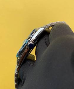 นาฬิกาข้อมือสไตล์สปอร์ตสุดหรูสำหรับผู้ชายหน้าปัดดัชนีสีขาวทำจากสแตนเลสกลไกอัตโนมัติ - Product Image 3