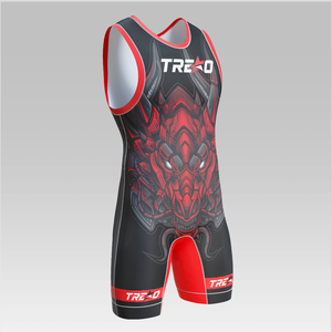 Combinaison de lutte respirante à sublimation pour hommes, équipement d'arts martiaux extensible personnalisé, vente en gros, justaucorps de lutte pour hommes - Product Image 2