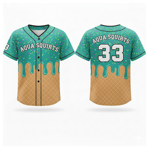 Maillot de baseball en gros, vêtements de sport, impression numérique, respirant, séchage rapide, 100% polyester, couleurs personnalisées, logo, col en V, homme adulte - Product Image 5