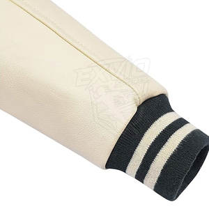 Veste en cuir pour homme, nouvelle conception, couleur personnalisée, veste de style universitaire, streetwear, vêtements chauds, veste d'hiver pour homme - Product Image 5