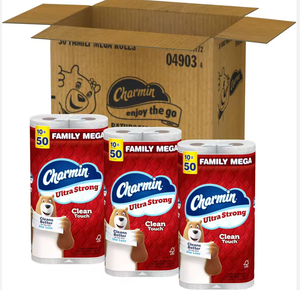 Precio al por mayor para papel higiénico Strong Disposable Clean Touch, 30 mega rollos familiares |   150 Rollos Regulares en Stock - Product Image 3