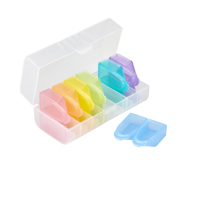 Boîte à pilules en plastique facile à ouvrir Boîte à pilules de médecine de 7 jours