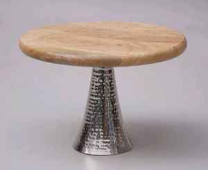 Support à gâteau en aluminium plaqué cuivre, écologique, avec poignée, pour décoration de fête de mariage, couleurs personnalisées, lot de 4, prix de gros d'usine - Product Image 6