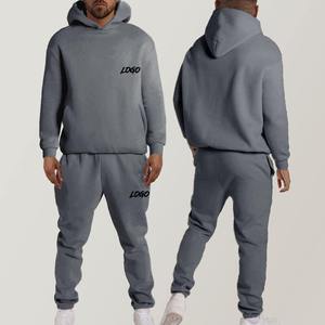 Sweat à capuche surdimensionné confortable pour hommes et pantalon de jogging pour tenue décontractée et séances de gymnastique coupe décontractée pour un maximum - Product Image 2