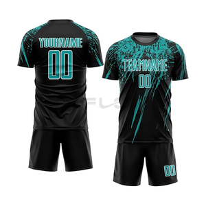 Camiseta de fútbol de tela de poliéster 100%, camiseta de fútbol de Club, productos transpirables de secado rápido, logotipo personalizado, Venta caliente americana - Product Image 3