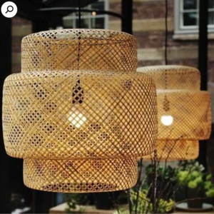 โคมไฟหวายขายส่ง โคมไฟห้อยเพดาน งานฝีมือเอเชีย รับทำสีตามสั่ง ผู้ผลิตจากเวียดนาม - Product Image 4