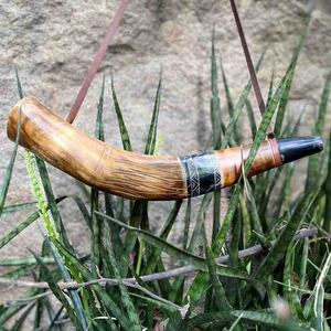 Corne de buffle authentique fabriquée à la main de haute qualité, instrument naturel poli, style nautique, corne sonore pour coup musical - Product Image 3