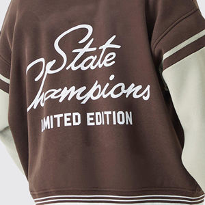 Vestes universitaires personnalisées de haute qualité pour hommes Letterman broderie saison d'hiver traitement direct du fabricant - Product Image 5