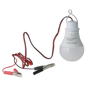 גבוה עיבוד צבע מדד 9W 12-24VDC LED אור הנורה עם קליפים עבור סוללה