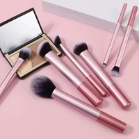 Prix de gros : Ensemble de 3 pinceaux de maquillage pour le visage, doux, pour poudre et estompage, avec manche en nylon et manche en plastique, outils de beauté