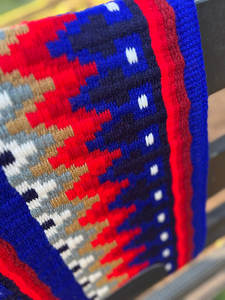 Western Show Horse Saddle Blanket Diseño de Nueva Zelanda Manta de sillín de lana hecha a mano Top Wool Saddle Pad Size - Product Image 5