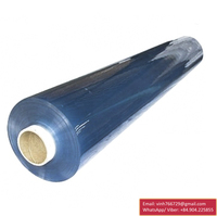 Rouleaux de feuilles de plastique vinyle super transparent dans un style transparent