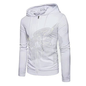 Sweat-shirt à capuche avec fermeture éclair pour hommes coupe ajustée veste à manches longues sweats à capuche de sport décontractés capuche à cordon léger vêtements de sport en plein air - Product Image 2