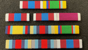 2024 OEM nouveauté sur mesure moiré ruban personnalisé rayures classiques médaille rubans prix ruban avec des couleurs personnalisées - Product Image 4