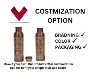 Suministro directo de fábrica 650 ML Diseñador Grabado Botella de cobre Experiencia elegante con nuestros vasos de plástico - Product Image 3