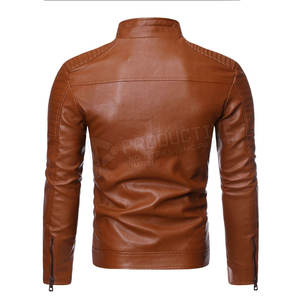 Veste en cuir au meilleur prix pour hommes élégants et personnalisés Design à la mode fait à la main au Pakistan - Product Image 2
