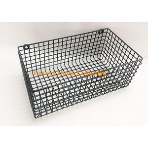 Vente en gros d'ustensiles de cuisine seau et panier de rangement couleur noire enduit de poudre fait à la main design luxueux aspect admirable panier de fruits - Product Image 2