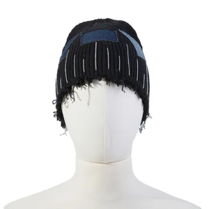Gorro desgastado personalizado de nuevo diseño 2025 para hombres y mujeres, logotipo tejido de tela impermeable para ropa de calle y viajes de invierno - Product Image 5