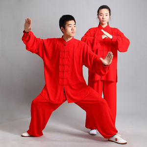 Best Selling Customized Stretch Kung Fu Uniform Sets Long Sleeve Team Wear Durable & Breathable Unisex Adult - Product Image 5