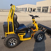 Scooter électrique tout-terrain 4 roues 6000W avec large plateforme de conduite, mouvement stable, vitesse basse et haute, capacité de montée