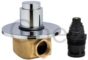 Vanne magnétique à double chasse en laiton pour la salle de bain dans les hôtels pour les vannes de chasse d'eau - Product Image 2