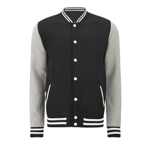 Servicio OEM Personalizado, Chaqueta Varsity con Mangas de Cuero de Último Estilo / Nueva Chaqueta Varsity con Mangas de Cuero Estilo Urbano - Product Image 1