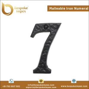 Haute qualité 76mm noir Antique Design européen fonte malléable chiffres de porte 7 bas prix porte et fenêtre accessoires vendeur indien - Product Image 2