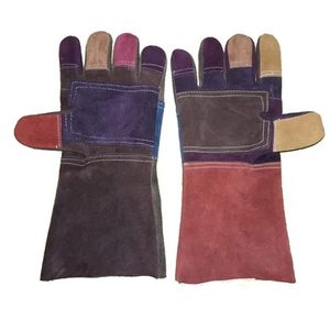 Guantes de trabajo de cuero para construcción de muebles y carpintería-Textura suave 6mil/10mil Puño reforzado de espesor - Product Image 1