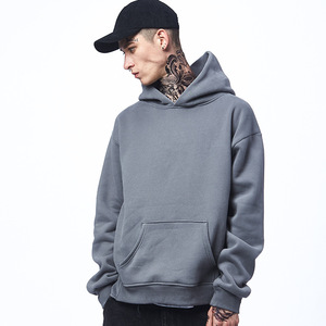 Sudaderas con Capucha para Hombre, al por Mayor, las Más Vendidas, 100% Algodón, Forro Polar Transpirable, Hombros Caídos, Logotipo Bordado Personalizado, Estilo Urbano - Product Image 5