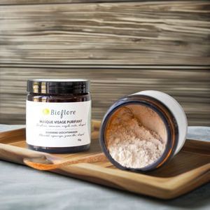 Masque Purifiant Herbal Bio à l'Argile Verte, Romarin, Rhassoul et Poudre de Bardane – Nettoyage en Profondeur, Détoxifiant, Naturel pour Peaux Grasses - Product Image 1