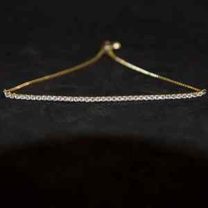 Pulsera de tenis de diamantes de Plata de Ley 925, joyería de lujo para mujer para boda o compromiso, Plata de Ley 925 - Product Image 1
