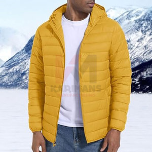 <b>Packable</b> Lightweight Mens Puffer <b>Jacket</b> Hood Quilted Insulated <b>Jacket</b> for Casual Sportswear Custom Branding, Factory Direct - Product Image 4