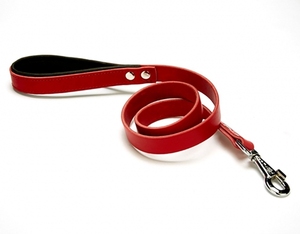 Correa de perro hecha a mano de cuero genuino, luces rojas sólidas, cuerda para Andador de perros, Collar de perro de alta calidad personalizado al por mayor al mejor precio - Product Image 2