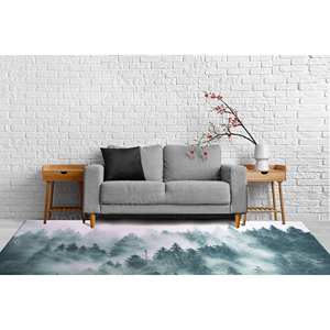 Alfombra Versátil Estampada para Paisaje, Bosque, Casa de Campo, Loft, Pasillo, con Pelo Suave - Product Image 3