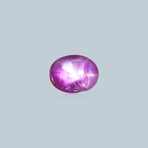 Gema de Rubí Estrella Facetada de 3.72 Quilates, Roja, Mineral Natural, Gema Sintética Creada en Laboratorio, 10 mm de Diámetro, 6 mm de Altura, 3 mm Disponible - Product Image 1