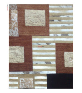 Alfombras de lana de cuero genuino hechas a mano, modernas, de pelo alto, con patrón abstracto, para uso doméstico o de oración, exportación directa desde India. - Product Image 1
