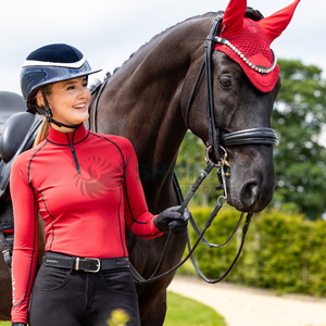 Gorro de oreja de caballo Premium Pakistán hecho a medida Crochet lavable ligero Fly Veil para elegantes eventos de equitación Ear Bonnet - Product Image 6